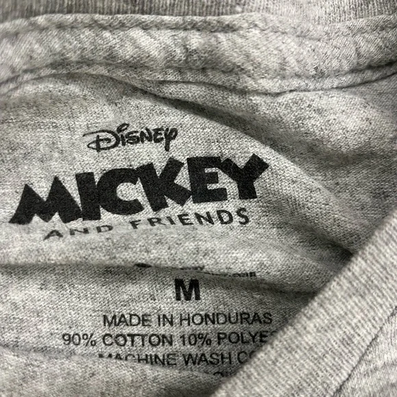 Disney Gray Mickey and Friends Christmas T-Shirt - Picture 2 of 3